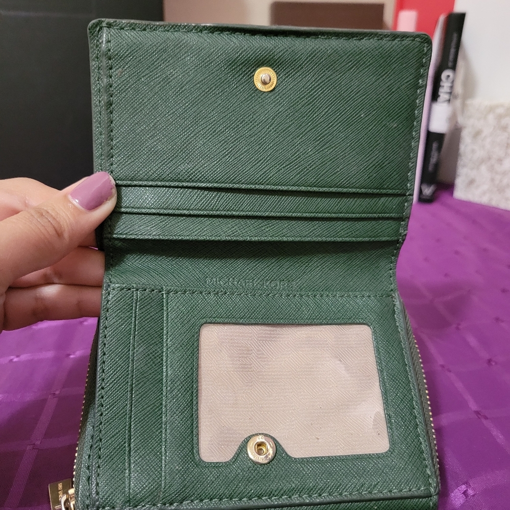 Michael Kors Forest Green Wallet - Picture 3 of 8